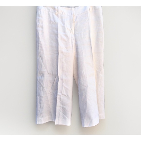 Alfani Pants - Alfani Linen Blend Size 2 Dressy Cropped Workwear Pants Women's Size 2 Lined